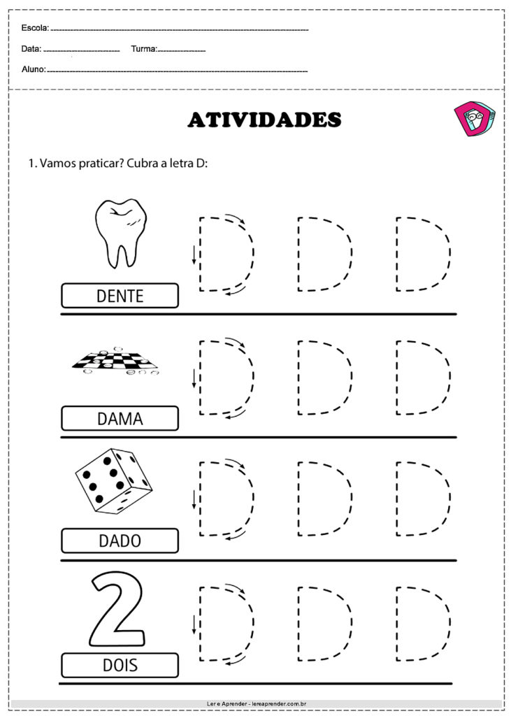 atividades lúdicas com a letra D