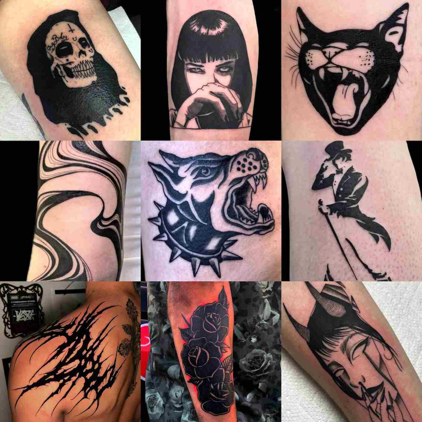 blackwork geométrico pequeno