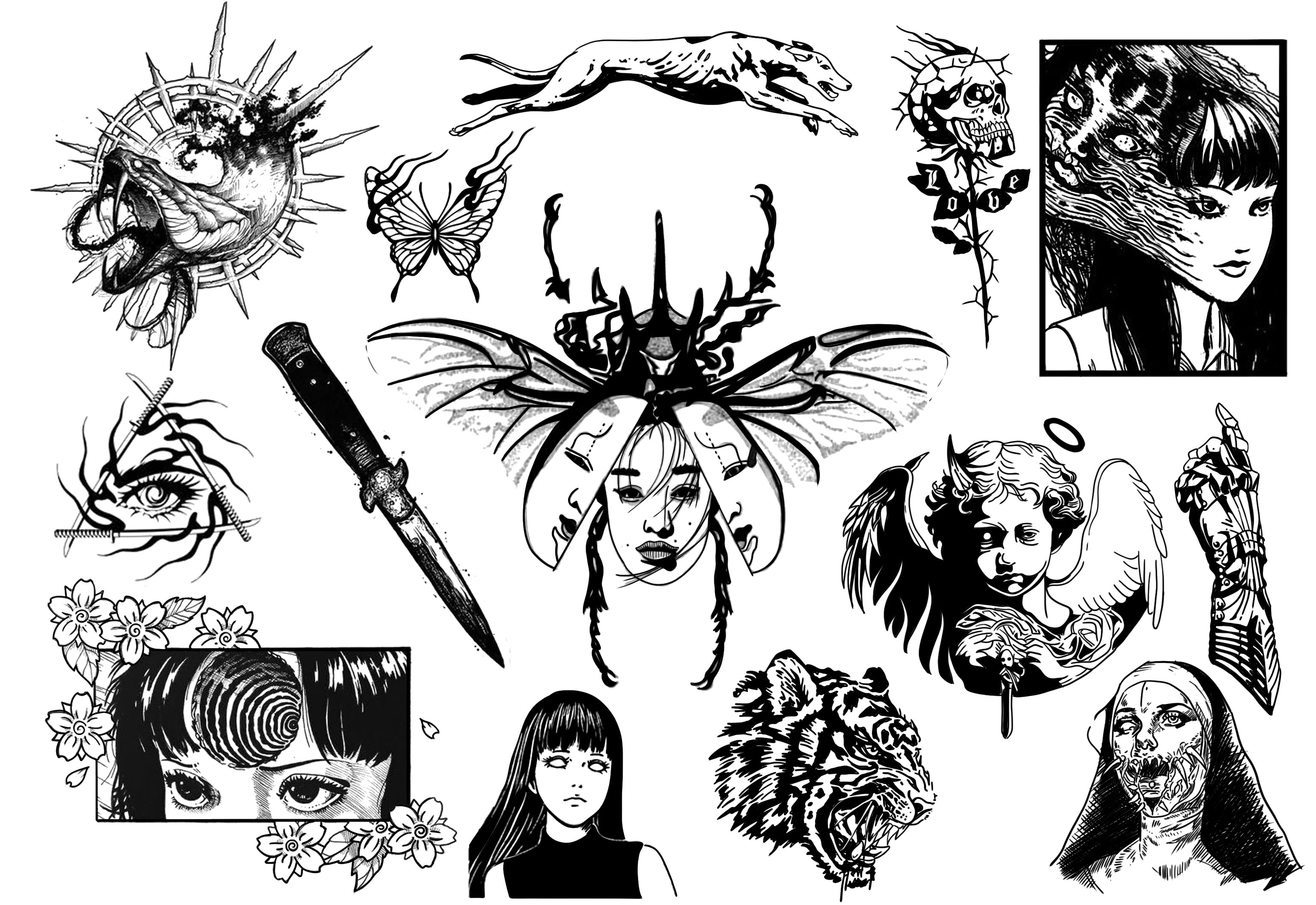 blackwork envelhece como