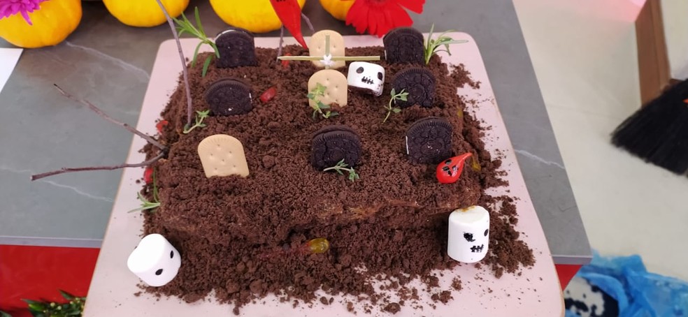 bolo halloween criativo