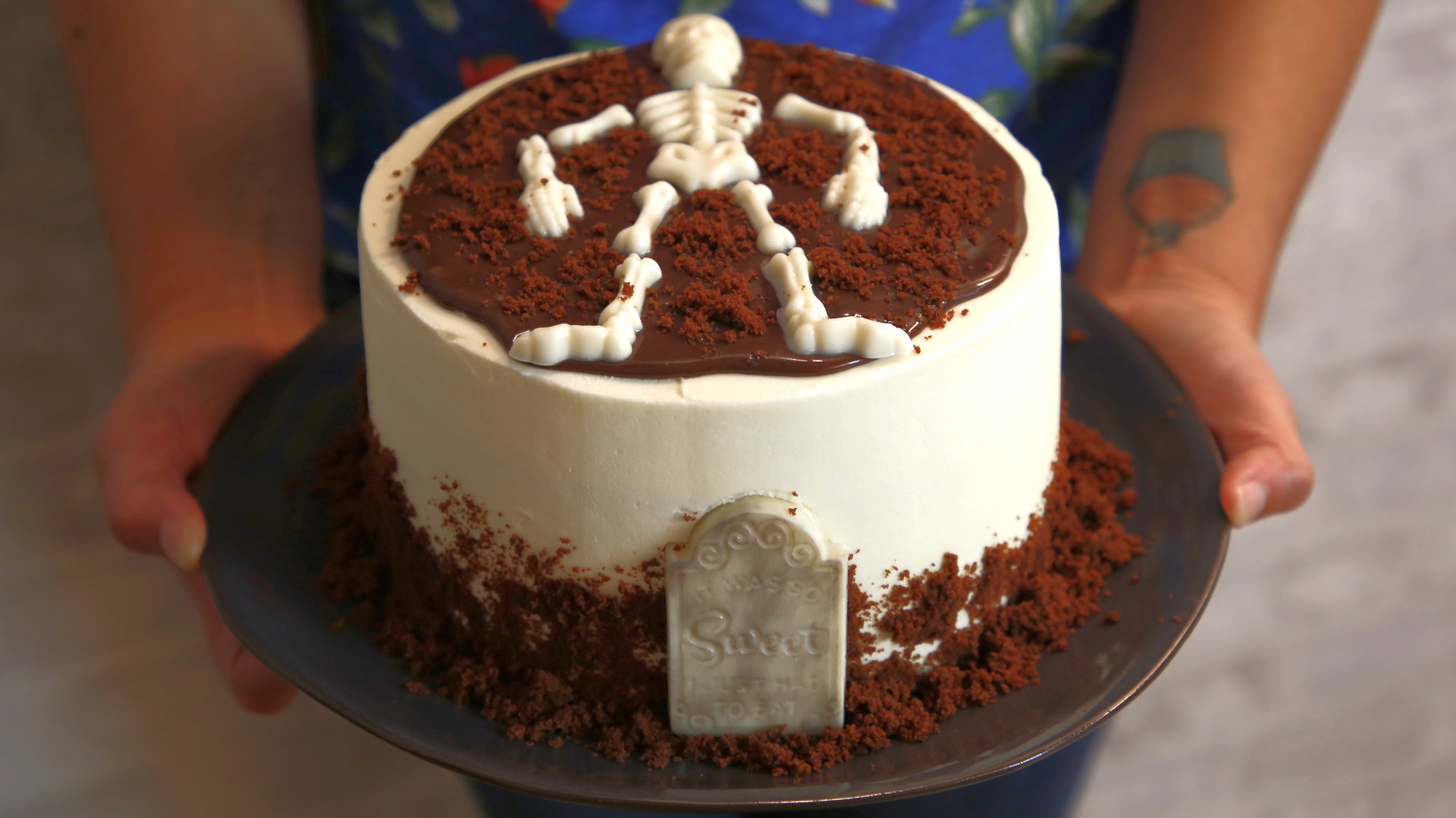bolo halloween assustador