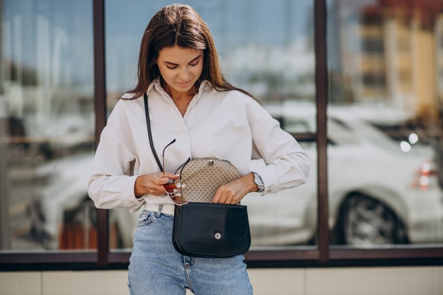 bolsa de academia feminina
