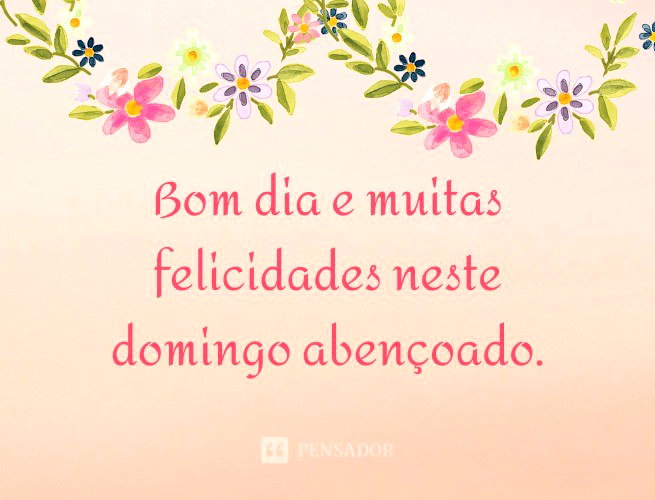 bom dia domingo abençoado