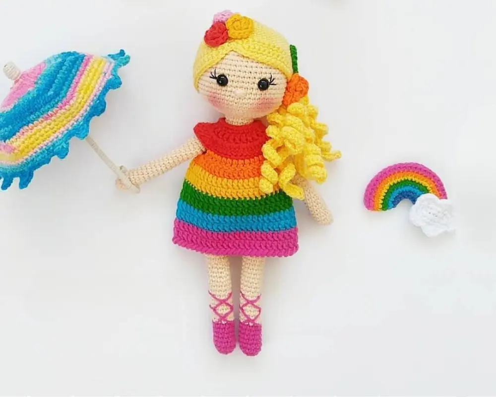 boneca de crochê amigurumi