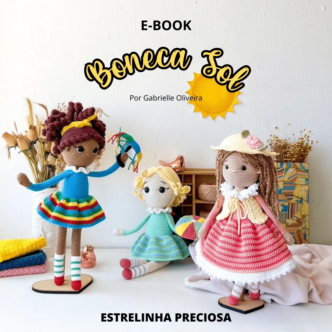 amigurumi boneca receita