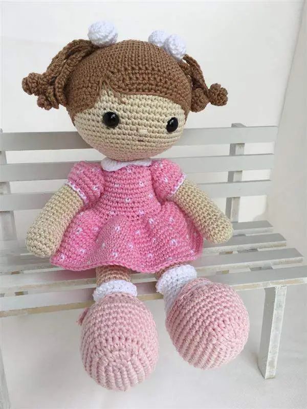 amigurumi boneca melancia