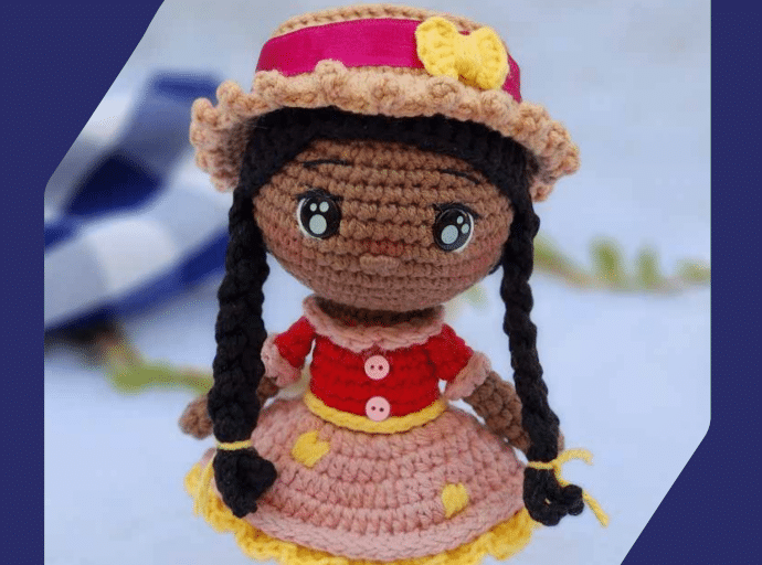 boneca amigurumi Amália