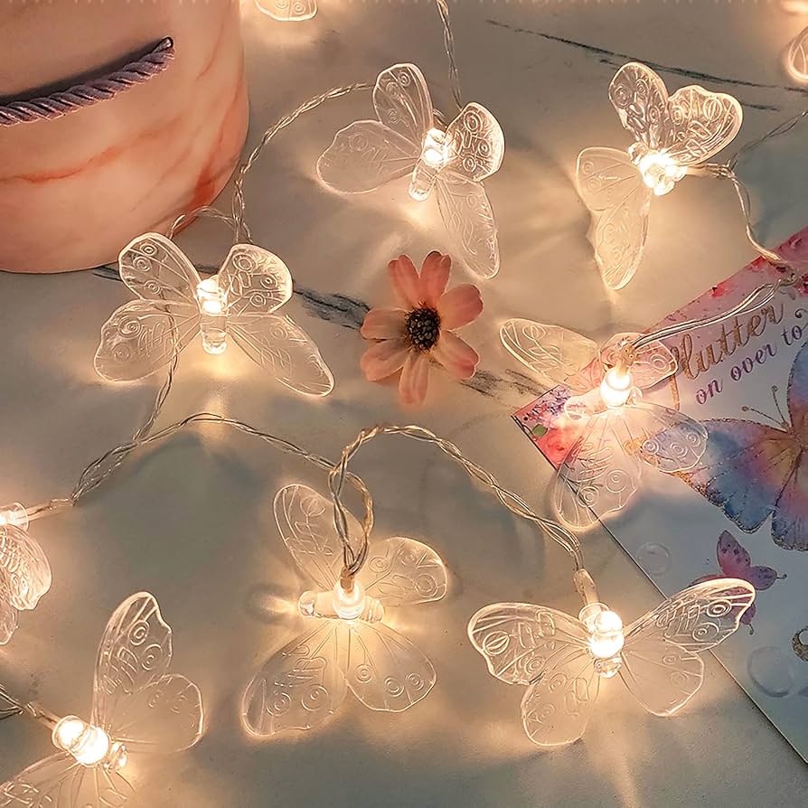 borboleta led decoração