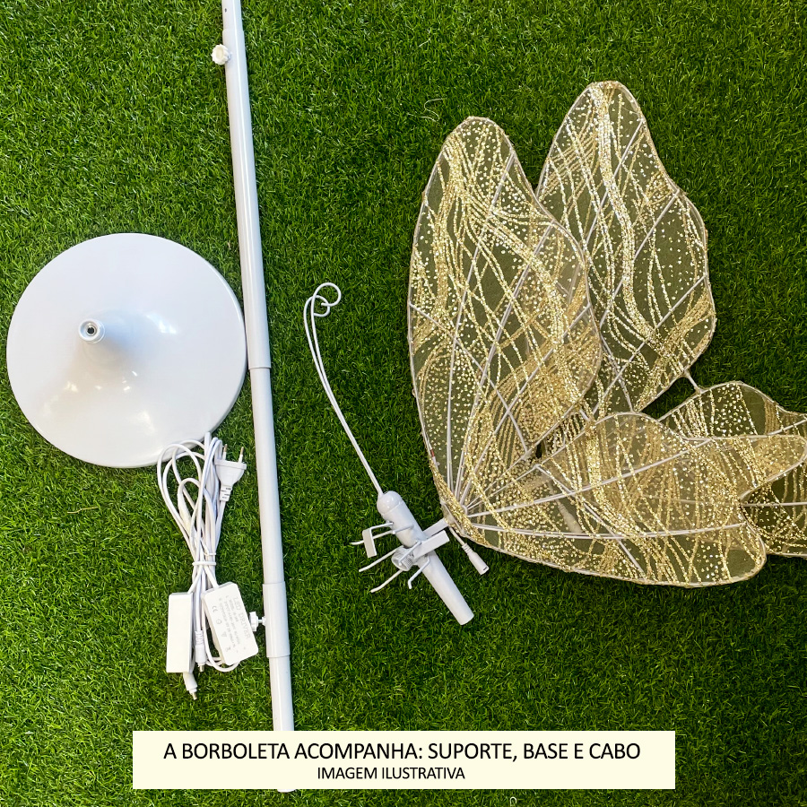 borboleta led infantil