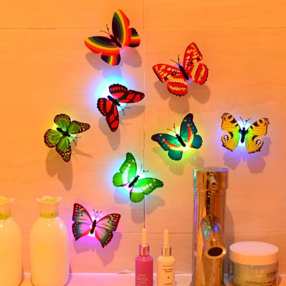borboleta led decoração