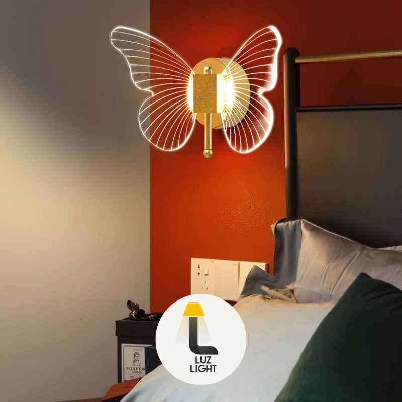 borboleta com luz