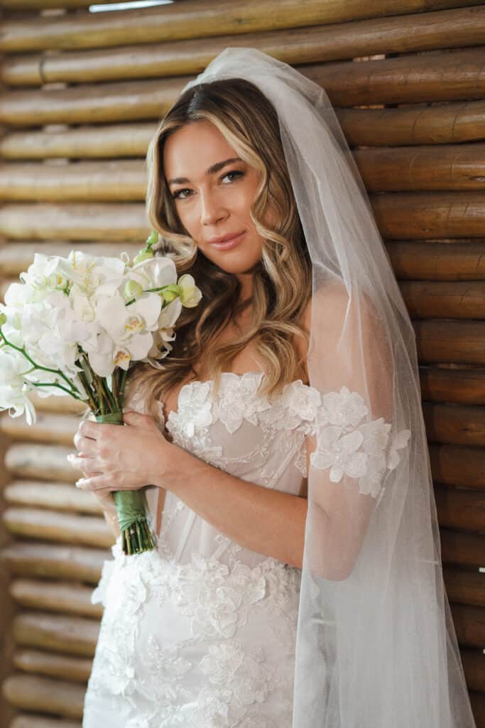 buquê de noiva com tulipas