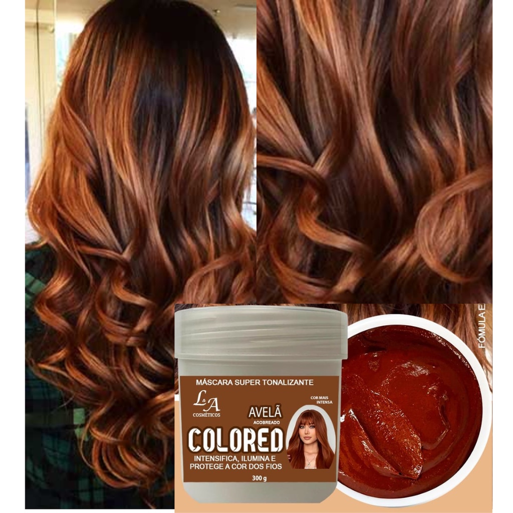 cabelo castanho avelã