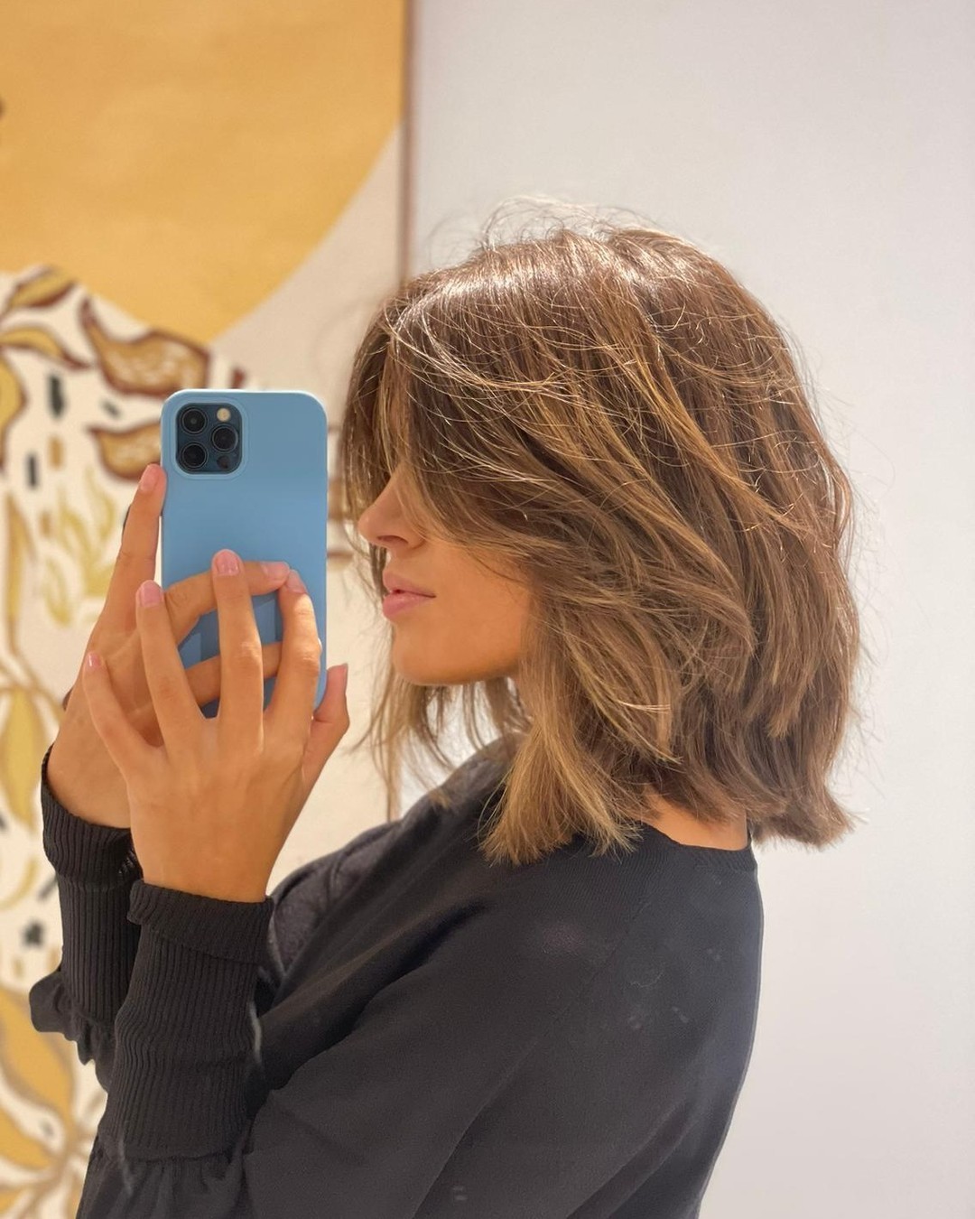 corte chanel em camadas liso
