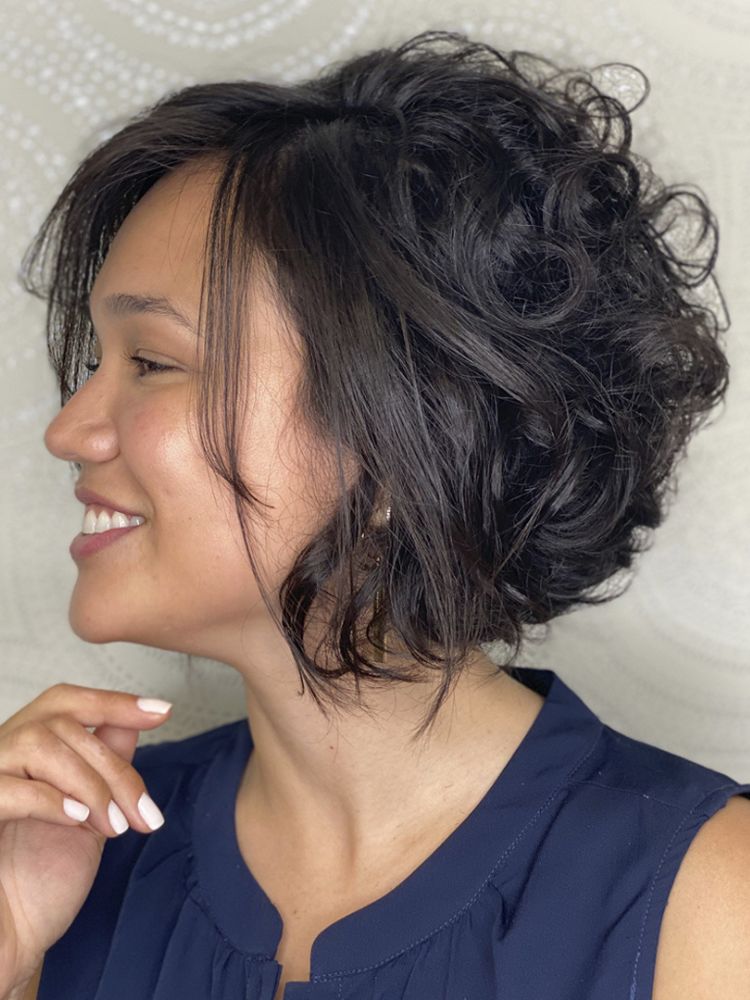 estilos cabelo curto em camadas