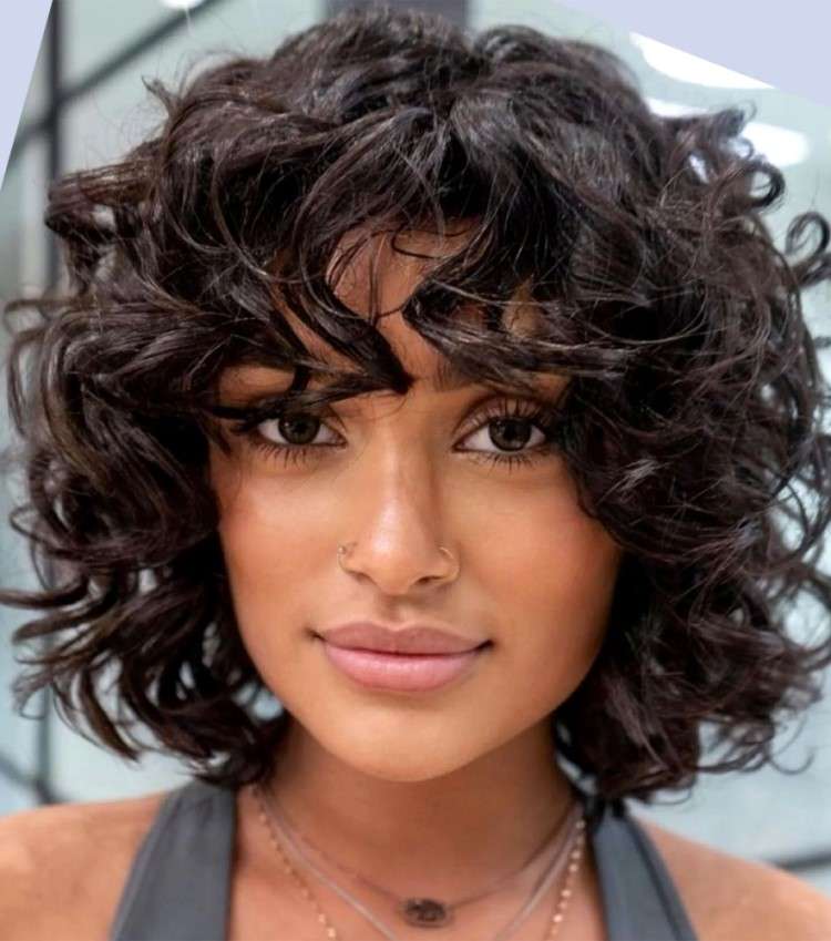 tendências cabelo curto ondulado