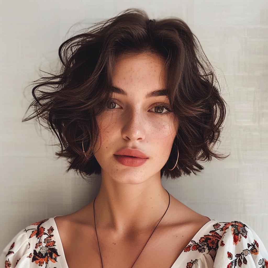 cabelo curto natural com ondas
