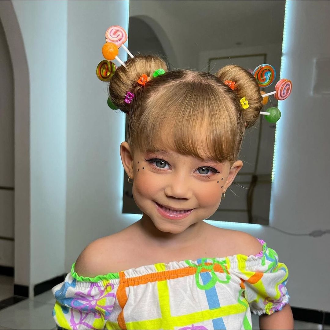 penteado criativo para escola
