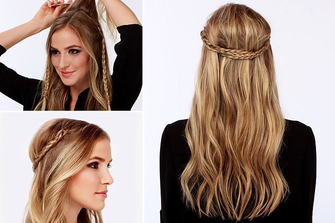 acessórios para cabelo meio preso