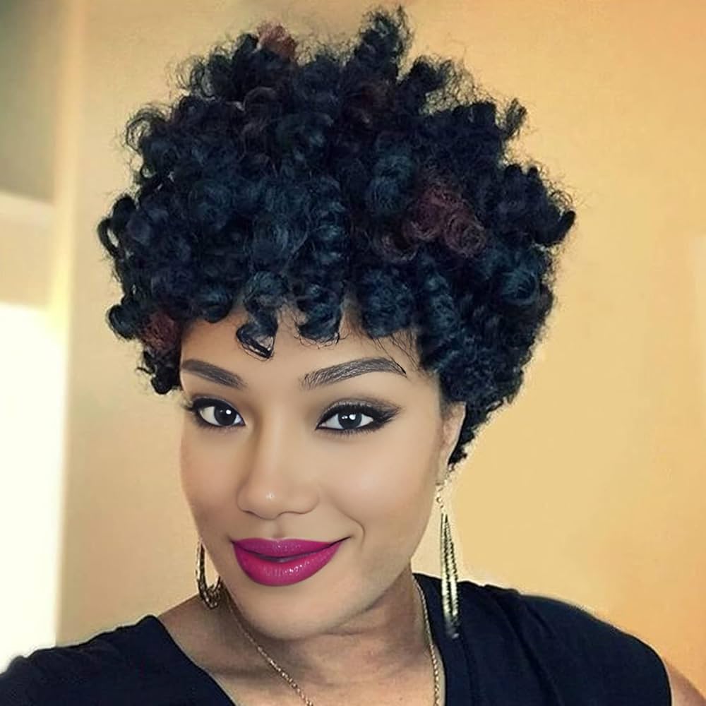 cabelo ondulado curto volume