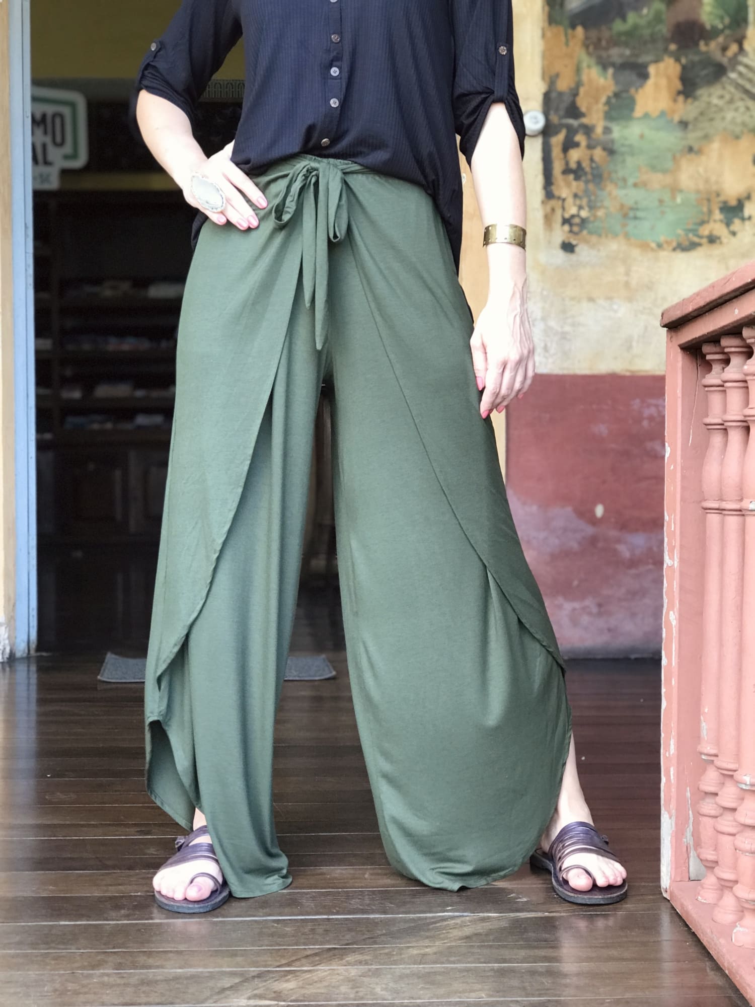 calça envelope curta