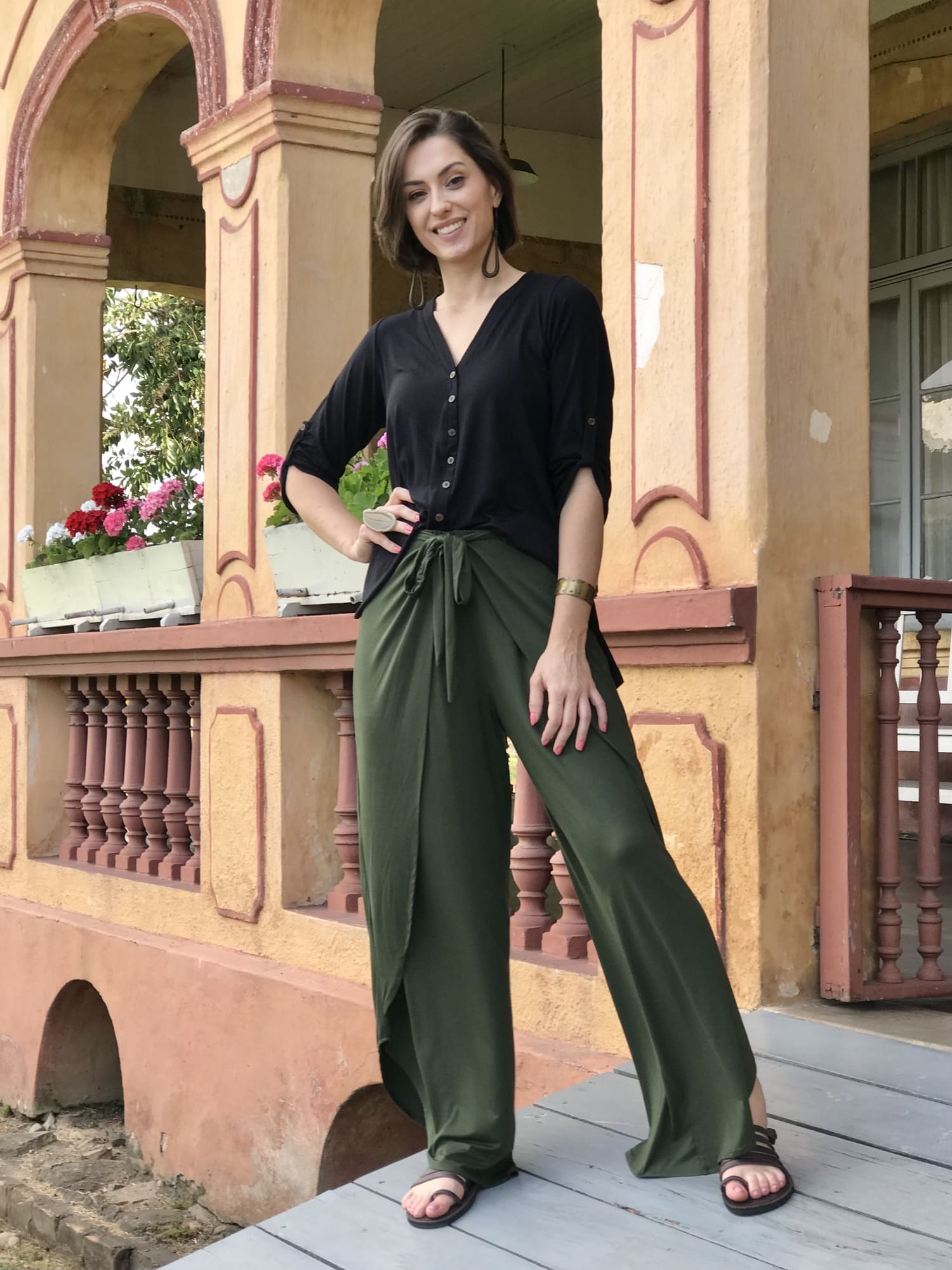 calça envelope para praia