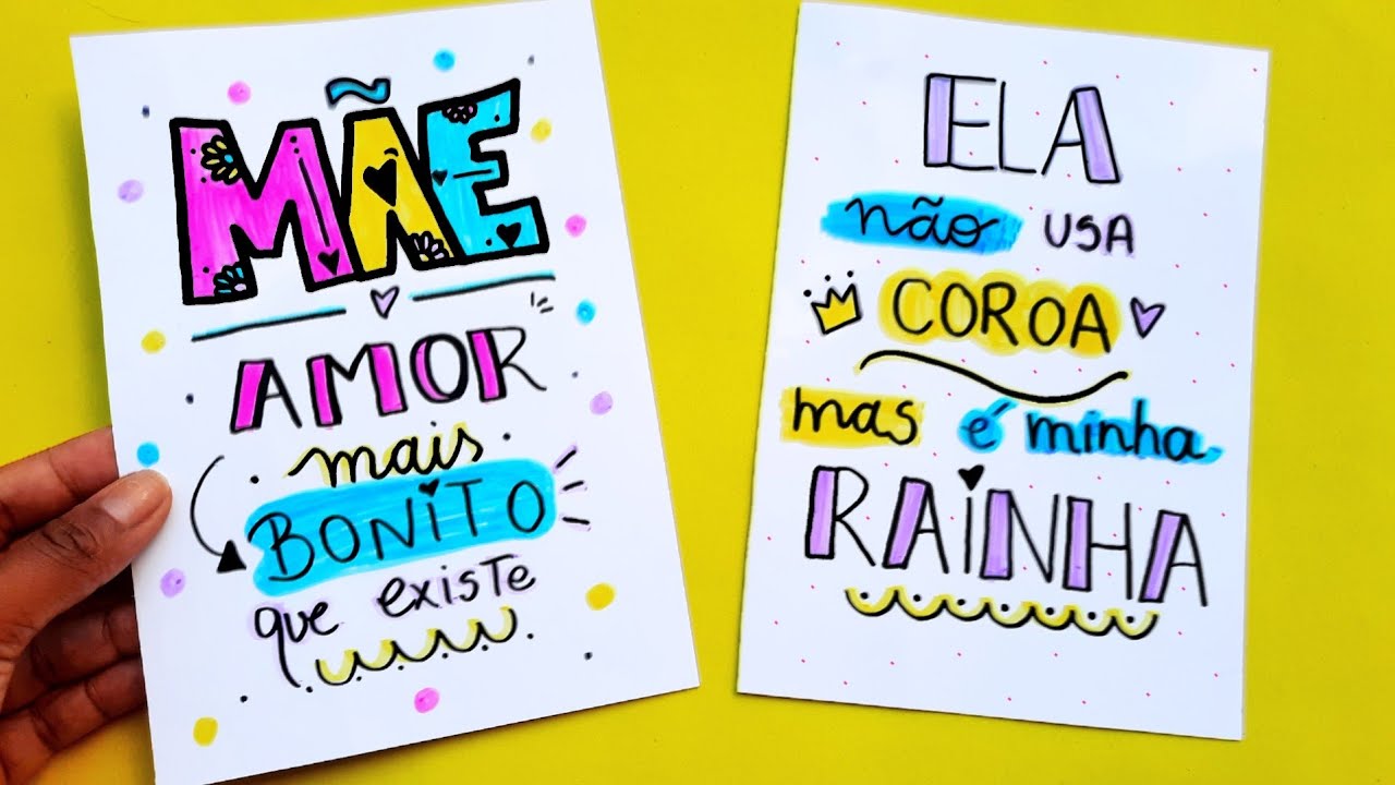 cartão dia das maes criativo