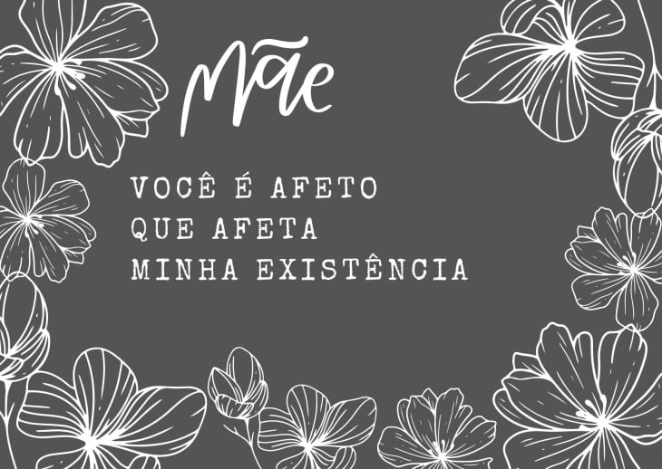cartão dia das mães simples