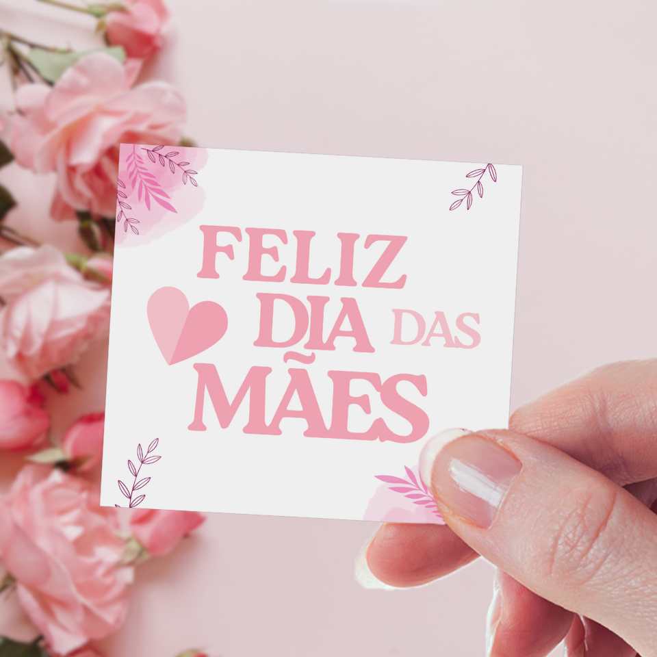 cartão dia das mães simples