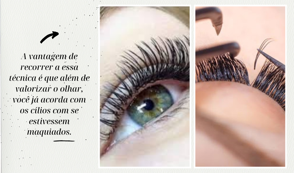 extensão de cílios para olhos pequenos