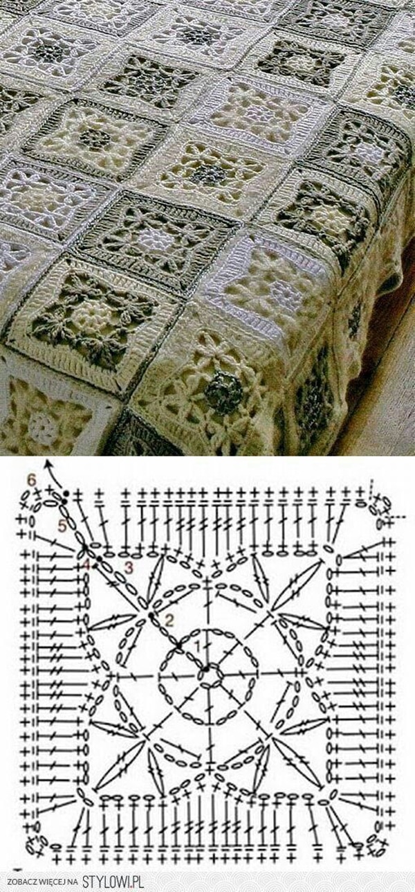 colcha de crochê inspiração