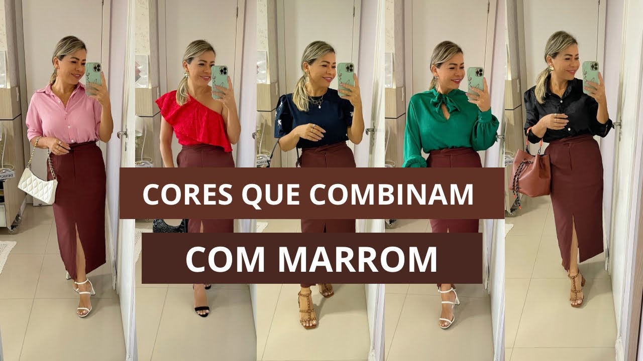 look marrom feminino