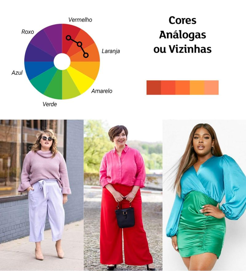 combinação de cores look