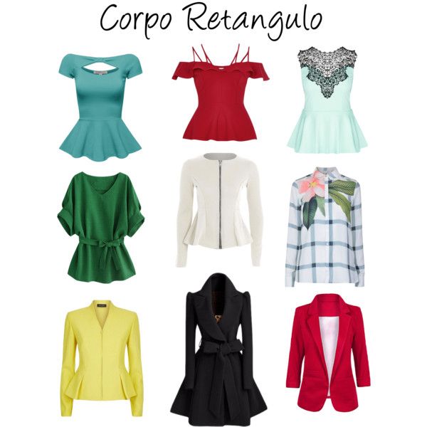 roupas para corpo reto