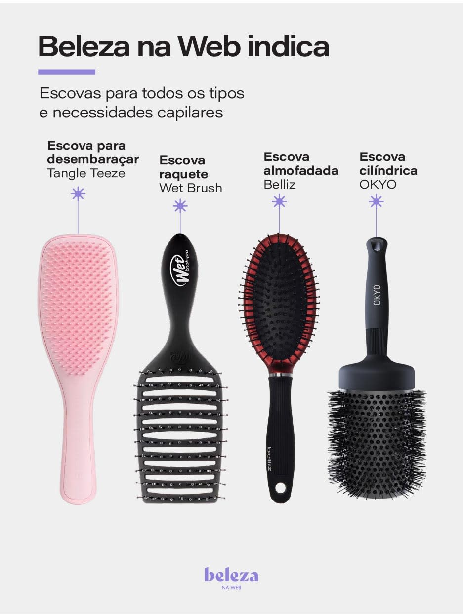 escova para cabelo elétrico