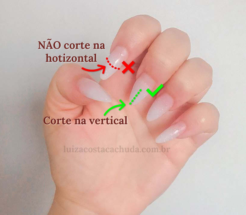 como tirar unha de gel em casa