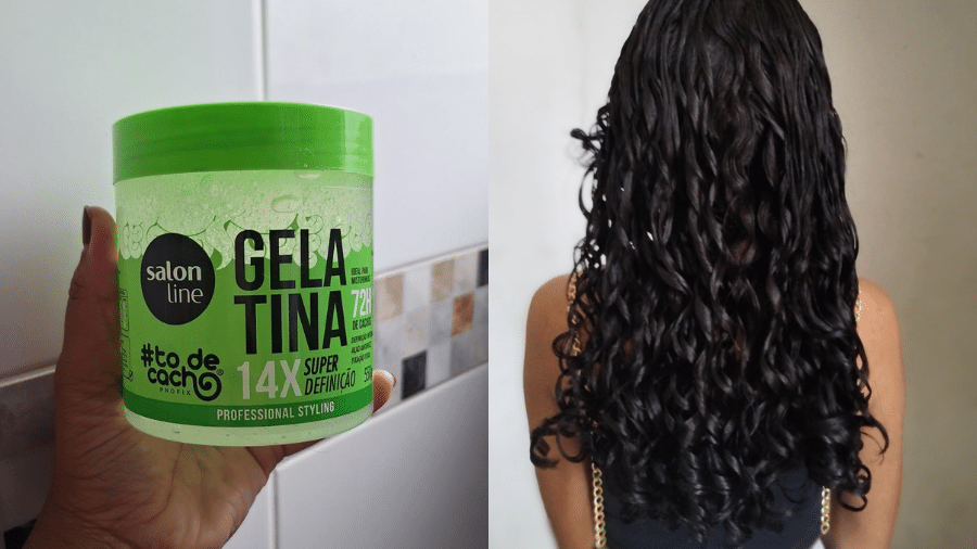 gelatina para cabelo cacheado
