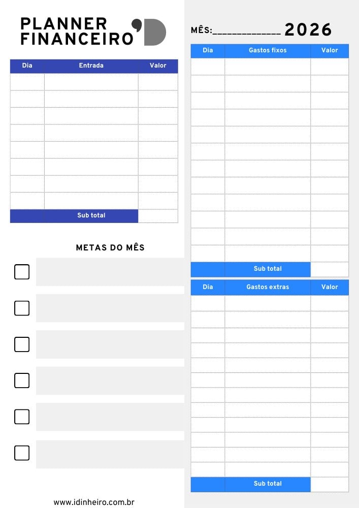 como fazer controle de caixa manual