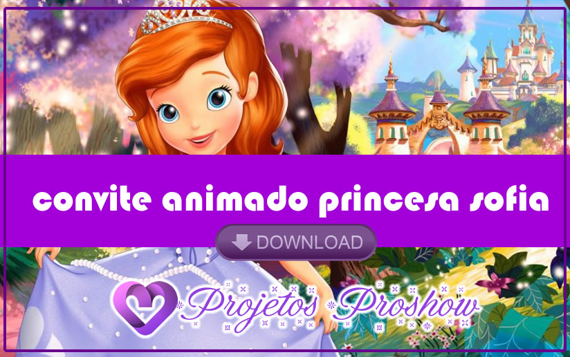 template convite princesa sofia whatsapp