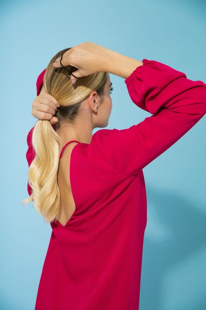 penteado coque baixo