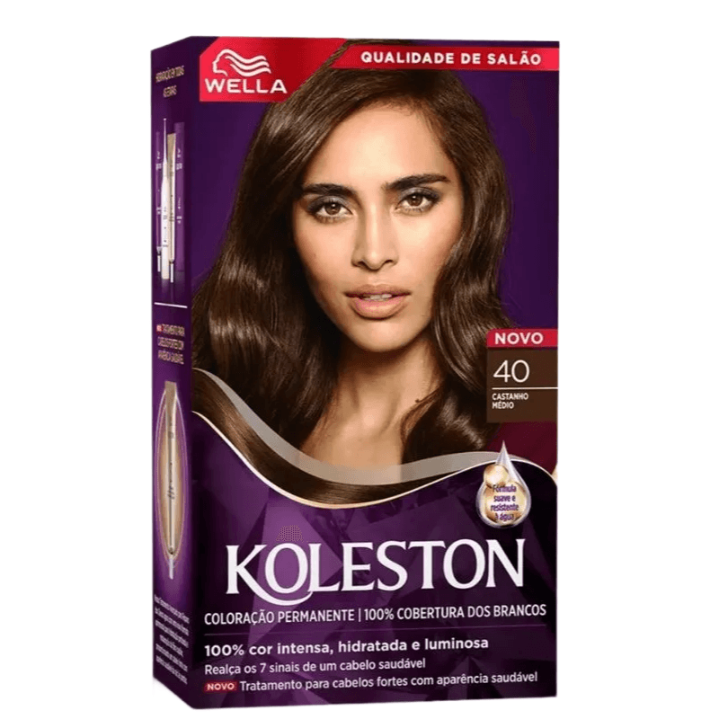 cabelo castanho com mechas