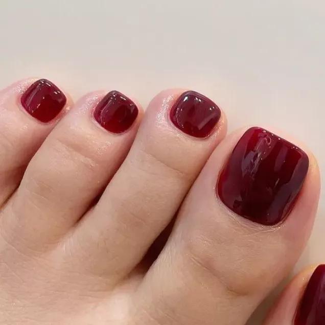 tendências de unhas para os pés 2026