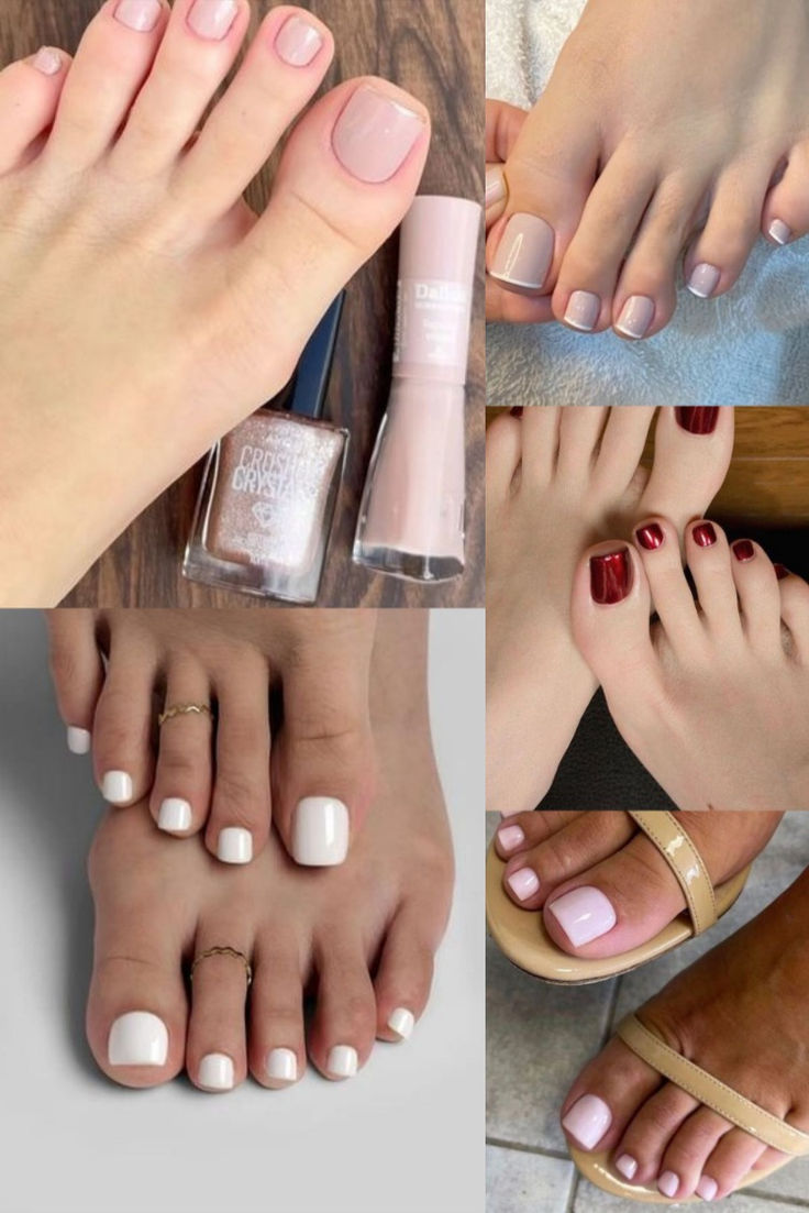 tons de esmalte elegantes para pedicure