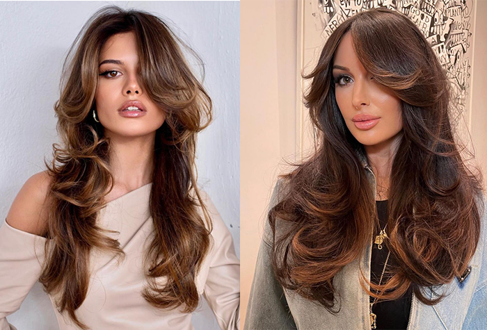 cabelo com volume e movimento