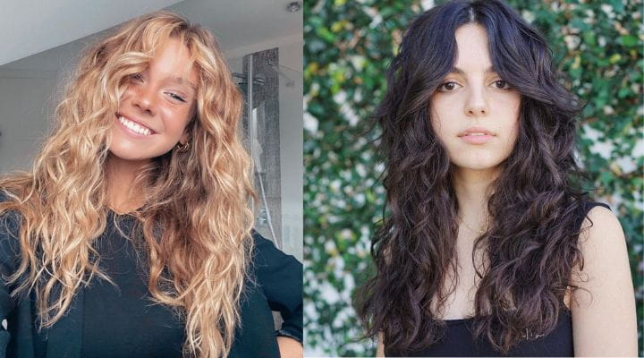corte cabelo ondulado longo repicado