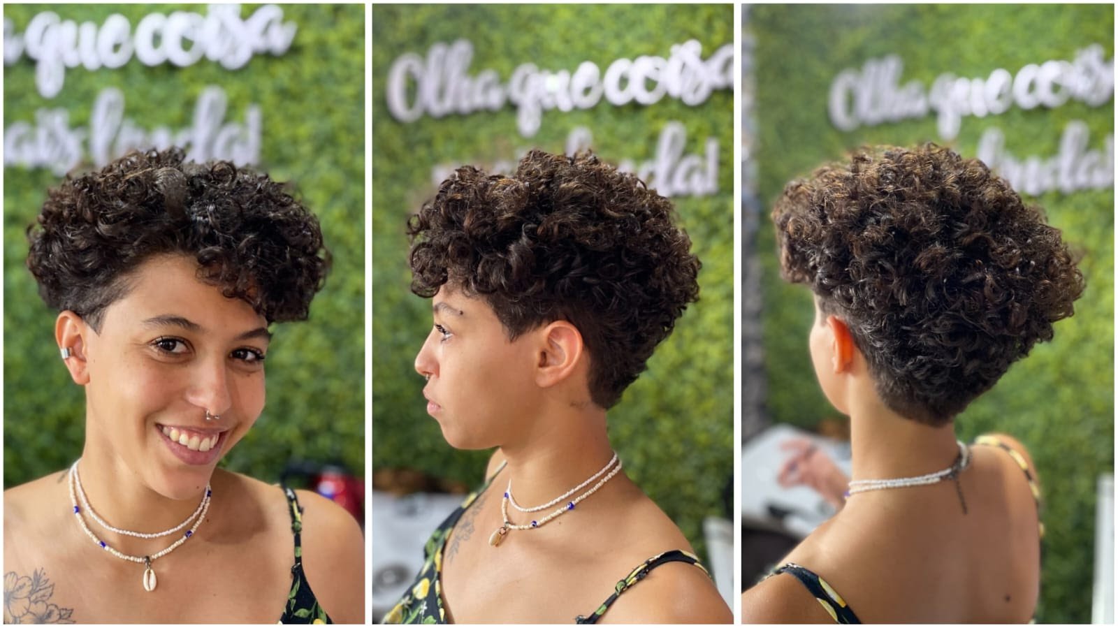 estilizar cabelo crespo curto