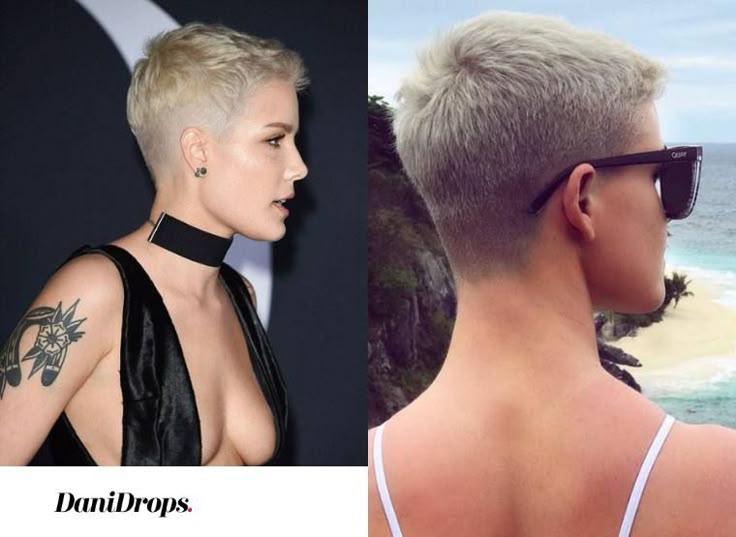 corte de cabelo raspado feminino