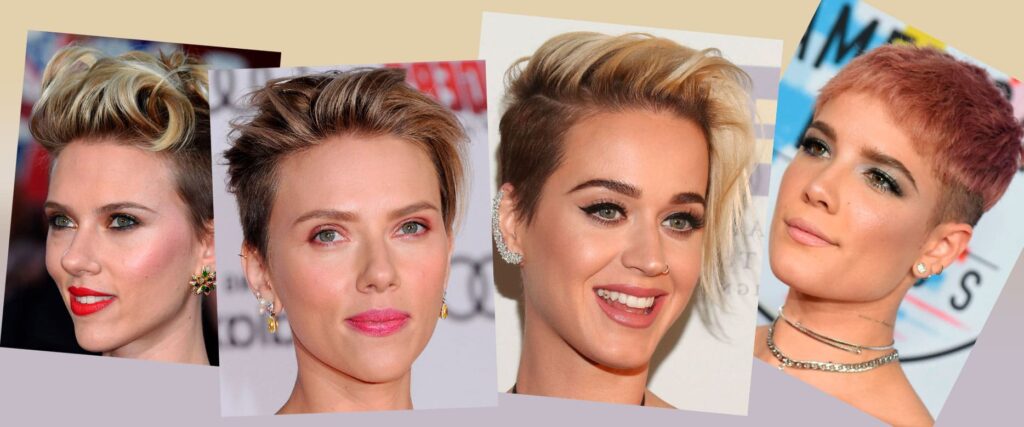 pixie cut com franja