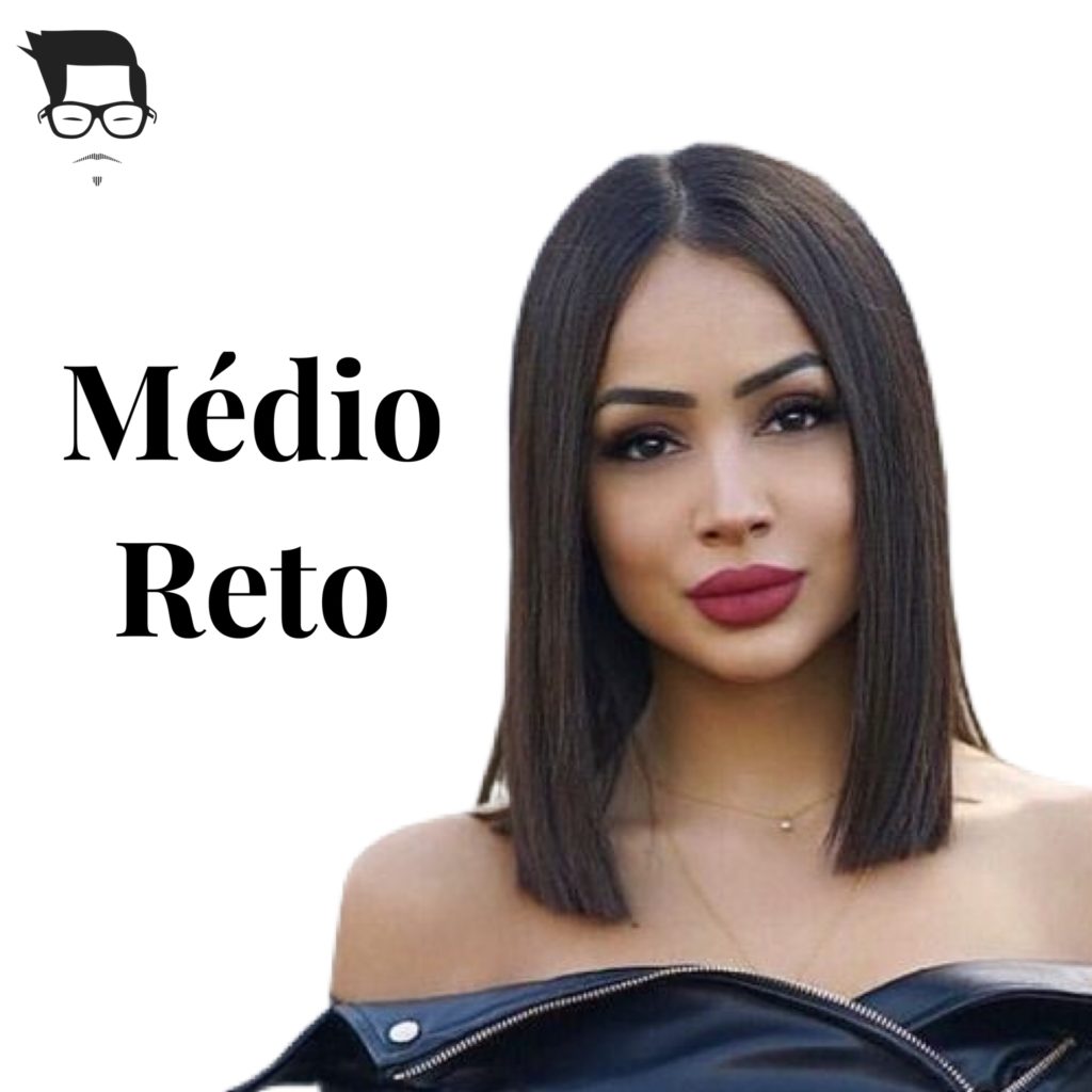 corte de cabelo médio