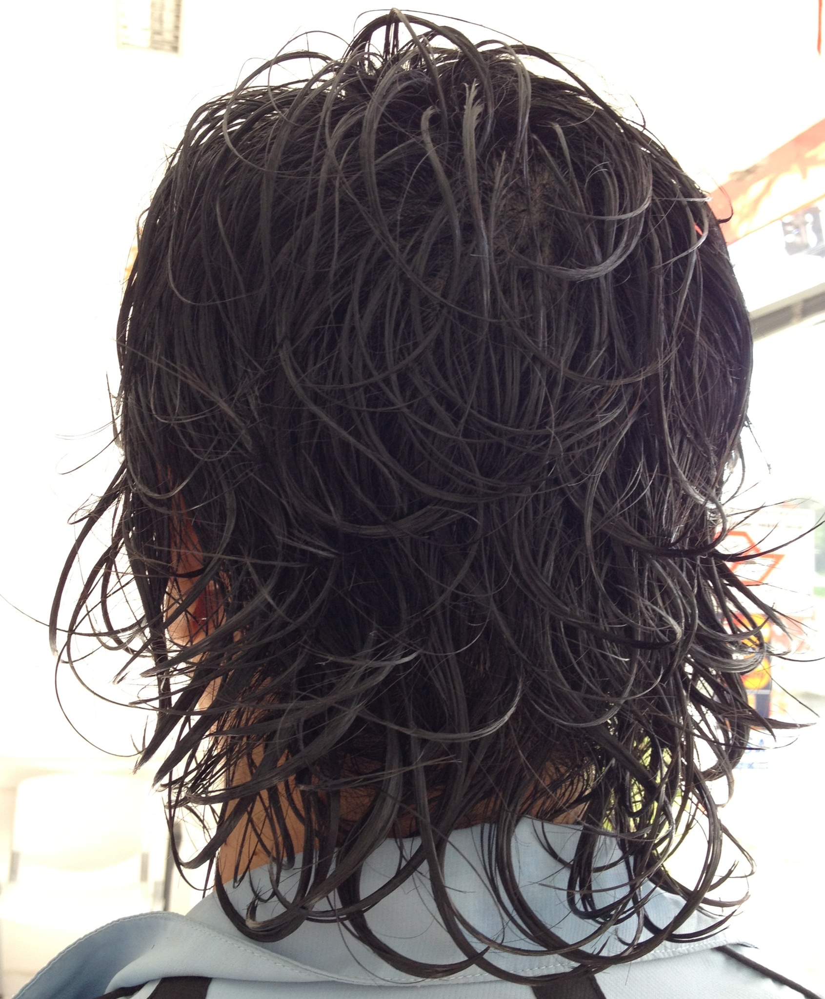corte em camadas com franja